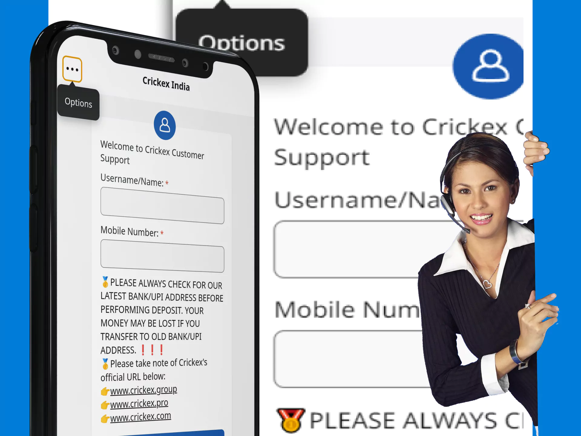 You can restore access to your Crickex account via customer support.