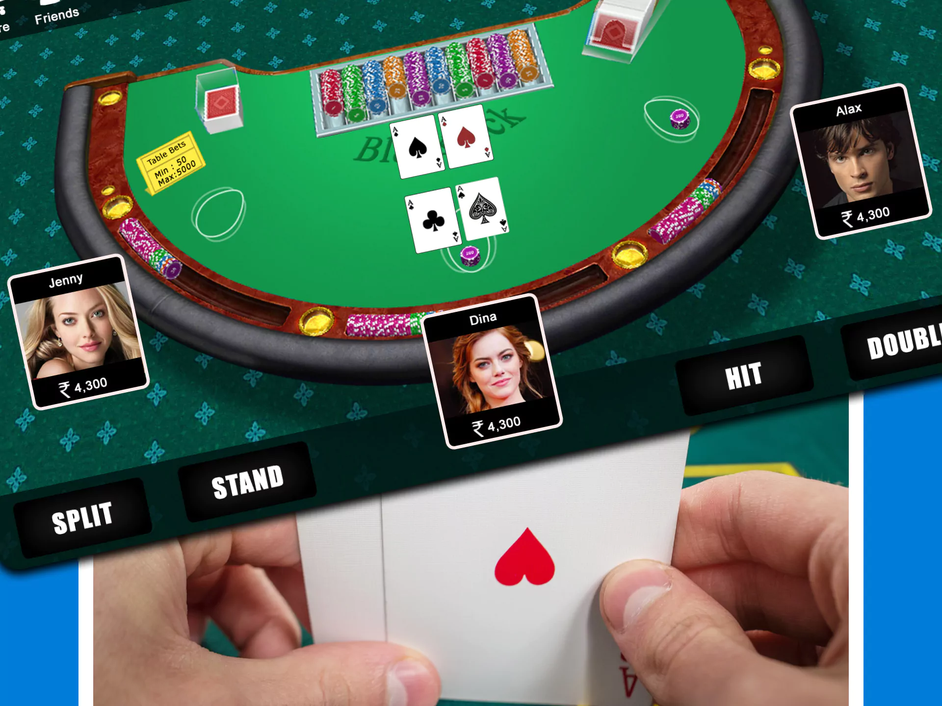 Choose the best blackjack game at Crickex.
