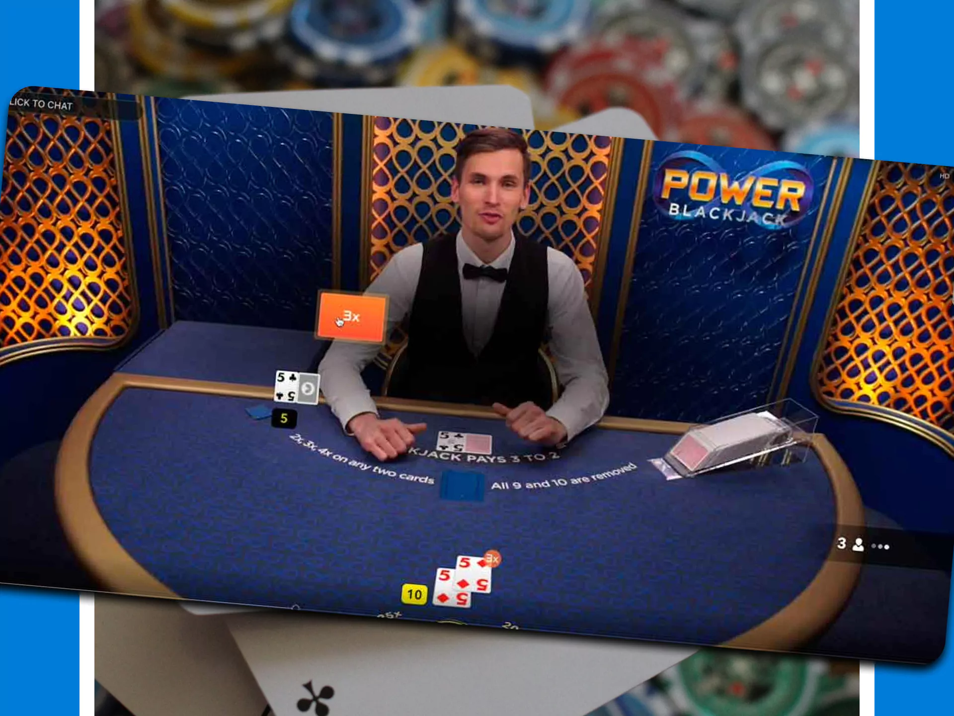 Play a convenient version of blackjack at Crickex.