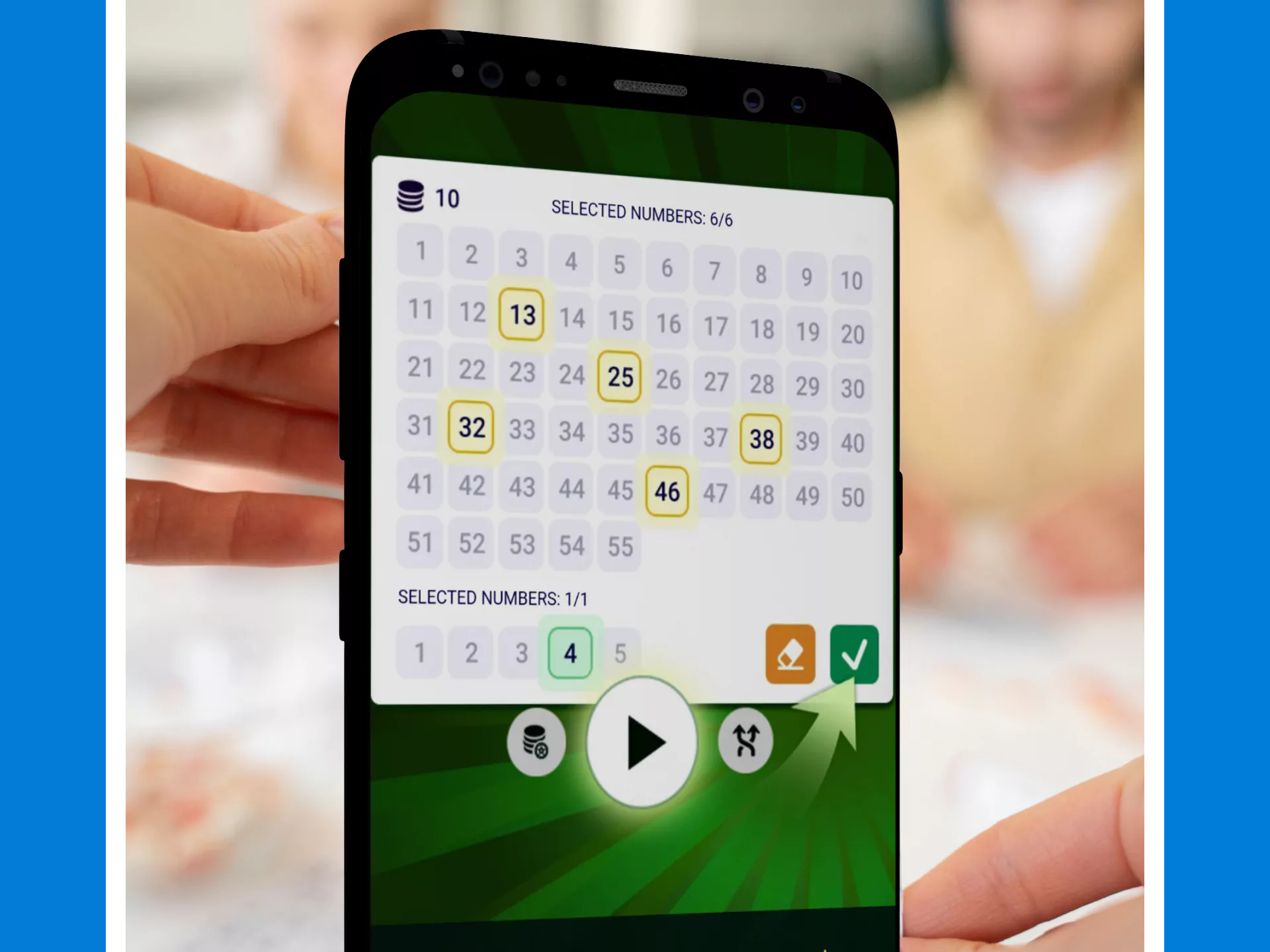 Use your smartphone to play Crickex lottery.
