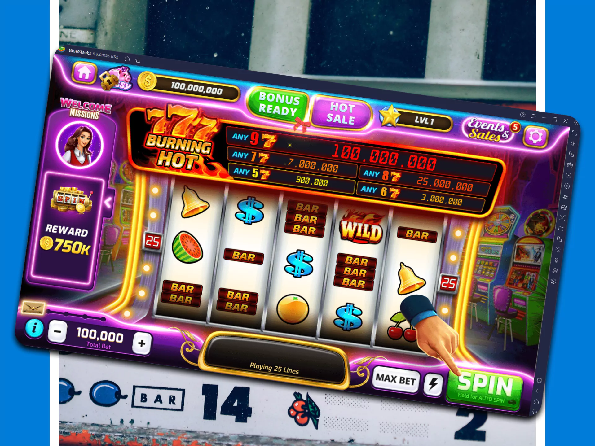 Create an account on Crickex and start playing slots.