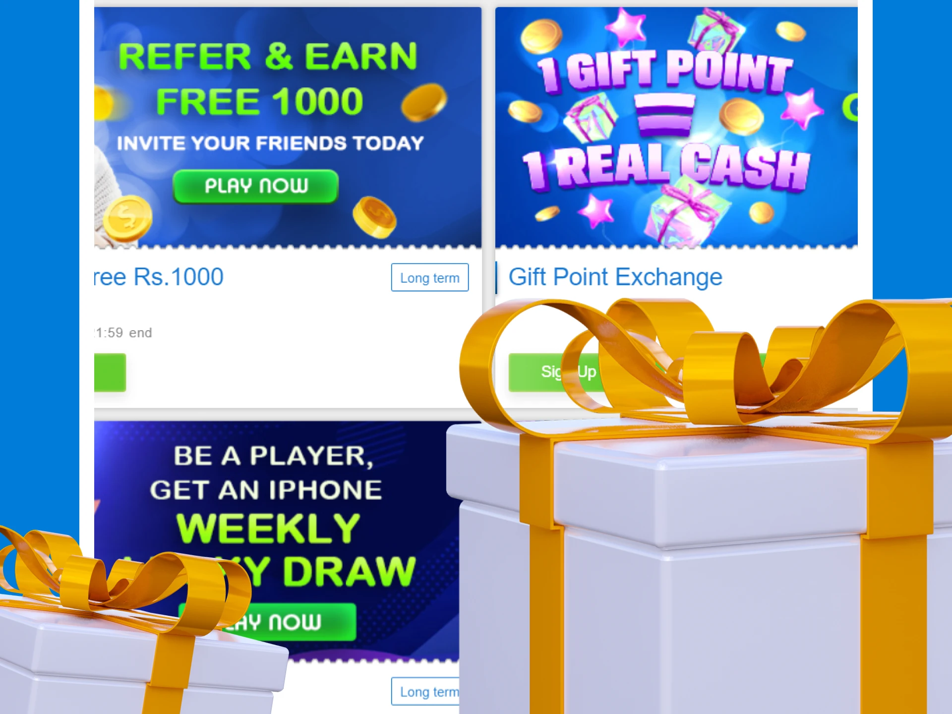 Crickex has bonuses for casino games.