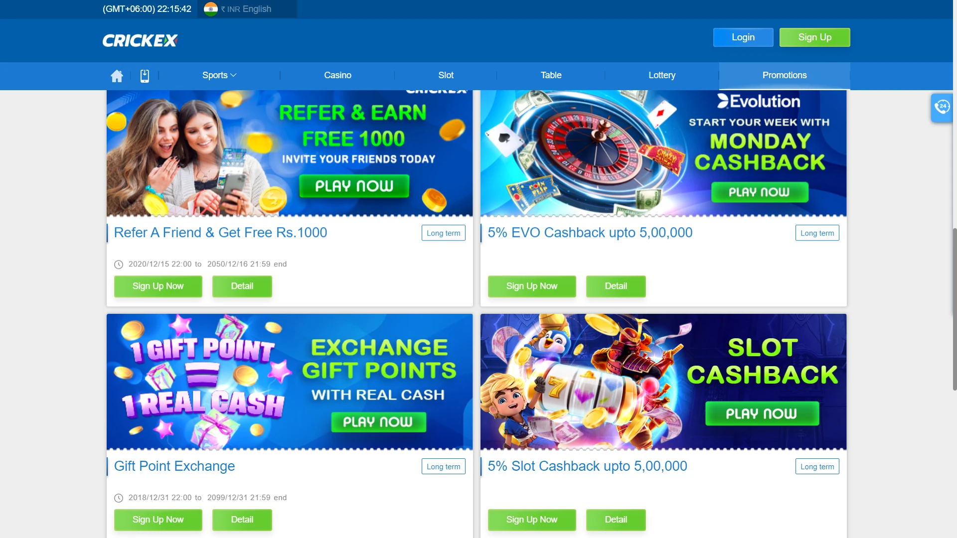 Choose the bonus from Crickex that suits you.