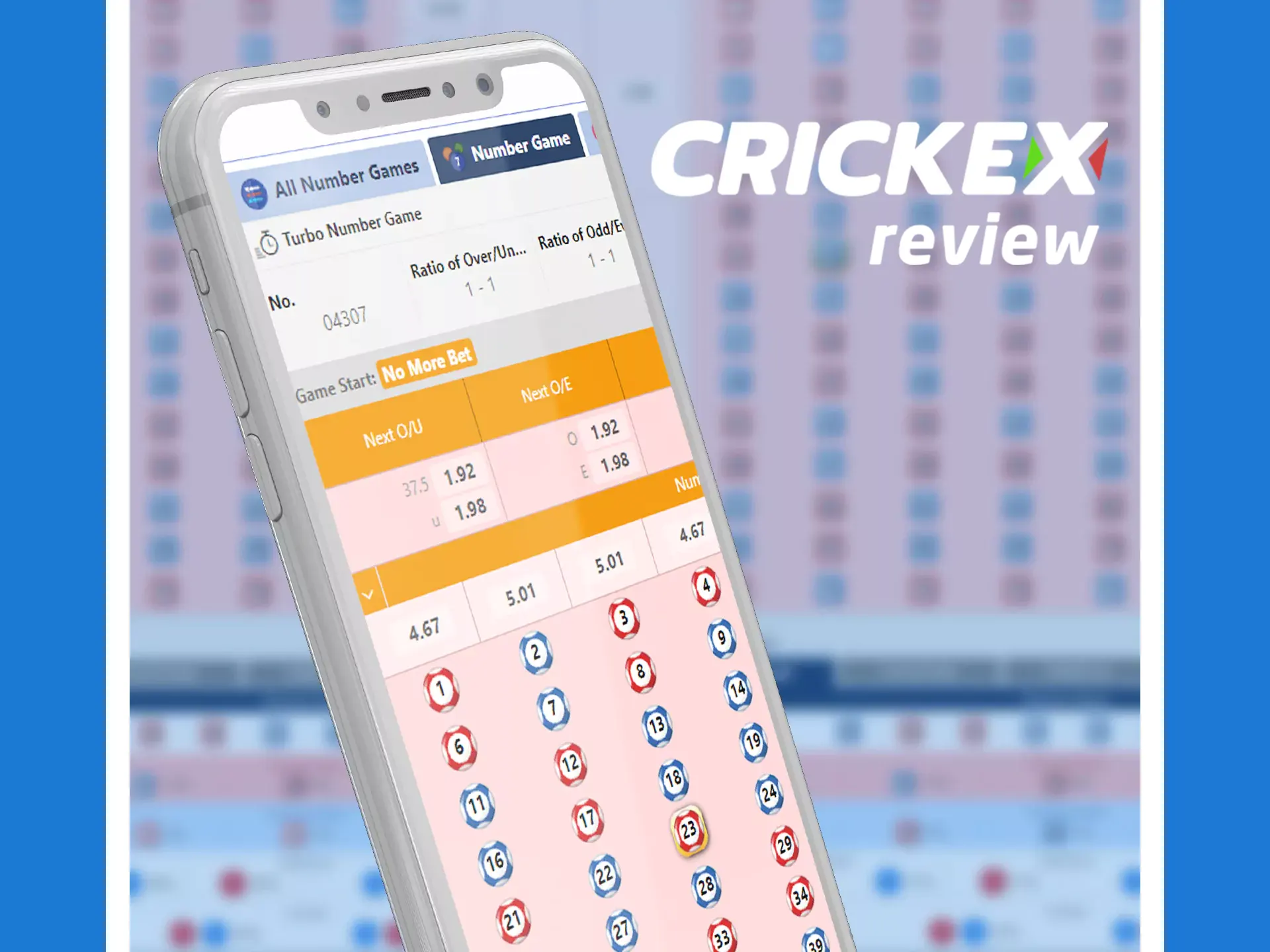 There are many types of casino games available in the Crickex app.