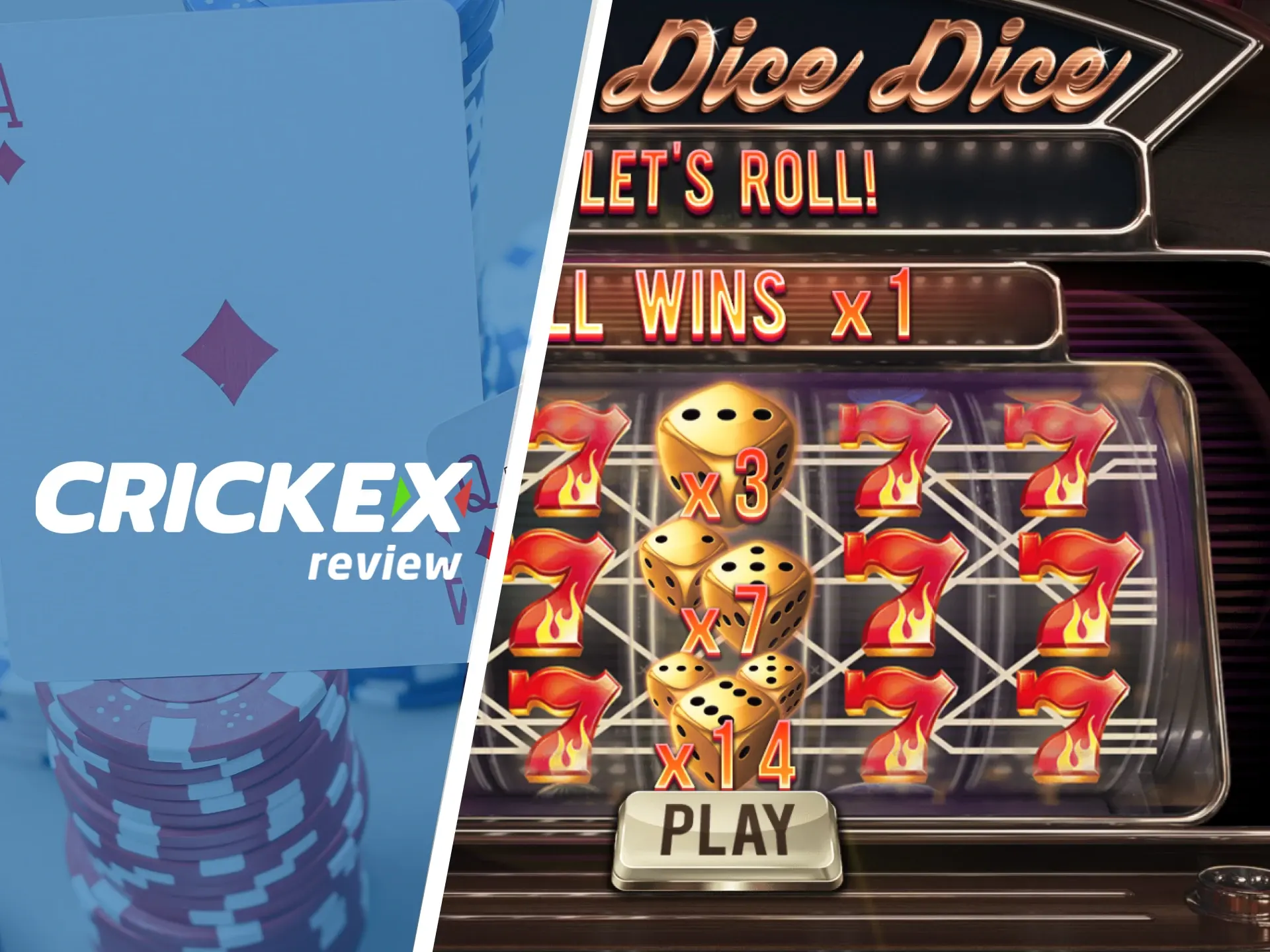 Play Dice game at the Crickex.